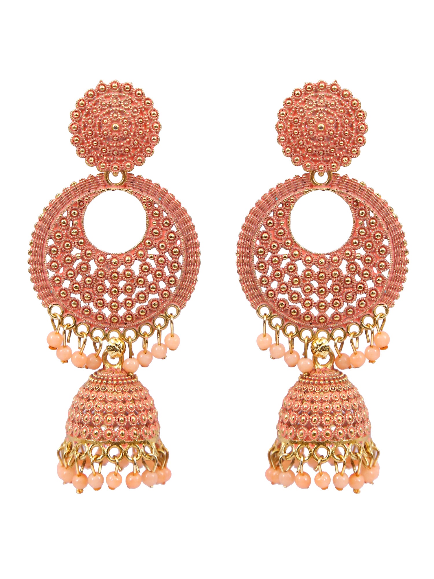 Gold Plated Jhumka Earrings for Women & Girls