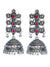 Oxidized German Silver Layer Jhumka Earrings RAE0668