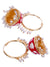 Traditional Gold Black Hoops Jhumka Earrings for Women