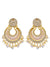 Ada Chandbali Earrings-Traditional Indian Gold Plated Kundan Chandbali Drop & Dangler Earrings