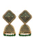 Traditional Gold plated Enamled Square Jhumka Jhumki Earrings for Women