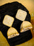 Traditional Gold plated Enamled Square Jhumka Jhumki Earrings for Women