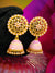Traditional Pink Floral Gold Plated Kundan Earring RAE0802