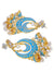 Gold Plated Little Jhumkis Hanging Studded  The Aliyah Chandbali Earrings RAE0879