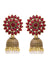 Risha Oxidised Gold Jhumka- Antique Gold Plated Floral Jhumki Earrings for Women