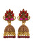 Maharani Jhumka- Antique Gold plated Floral Jhumki Earrings for Women