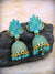 Maharani Jhumka- Antique Gold plated Floral Jhumki Earrings for Women