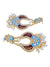Gold plated Kundan Meenakari Dangler  Earrings RAE1032
