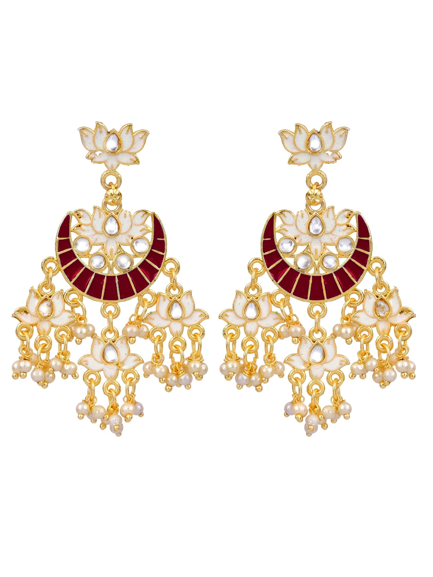 Ingeniously Unique & Beautiful Gold Plated Earrings
