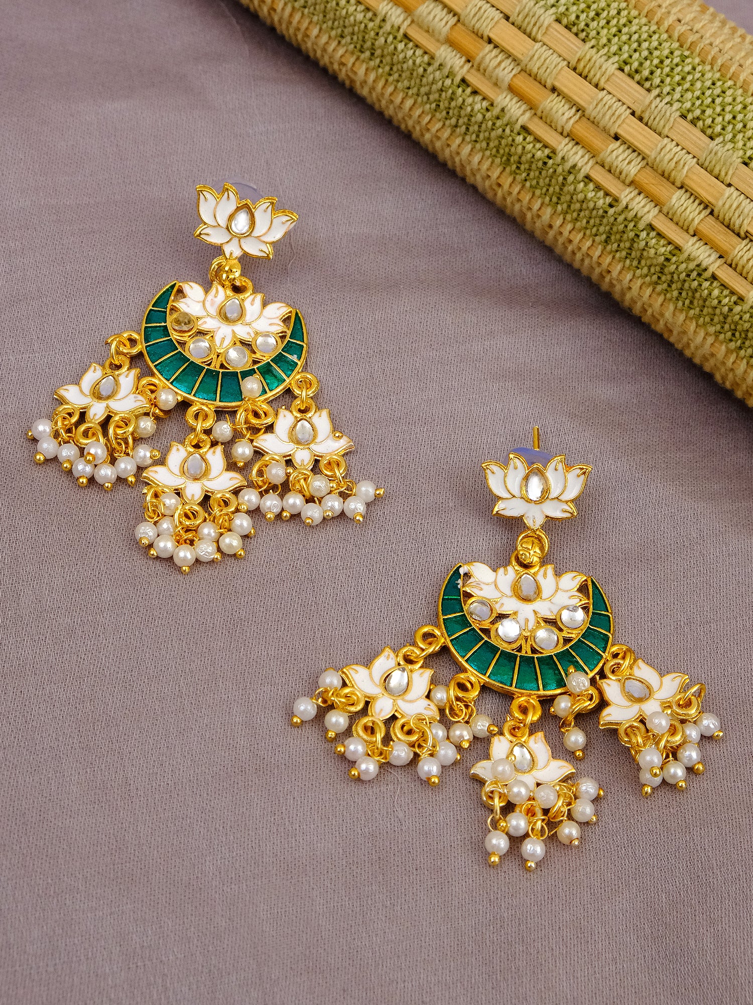 Ingeniously Unique & Beautiful Gold Plated Earrings