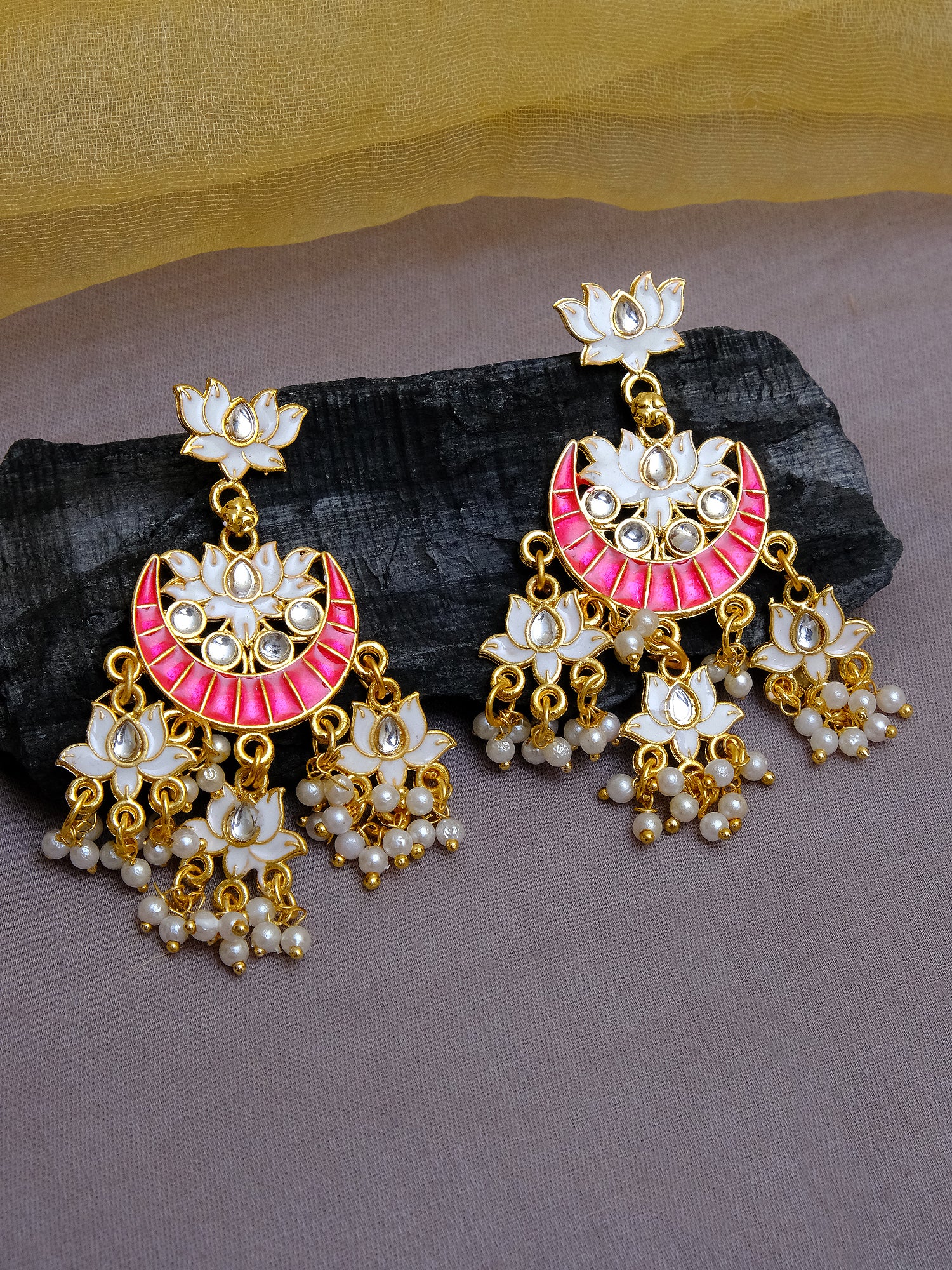 Ingeniously Unique & Beautiful Gold Plated Earrings