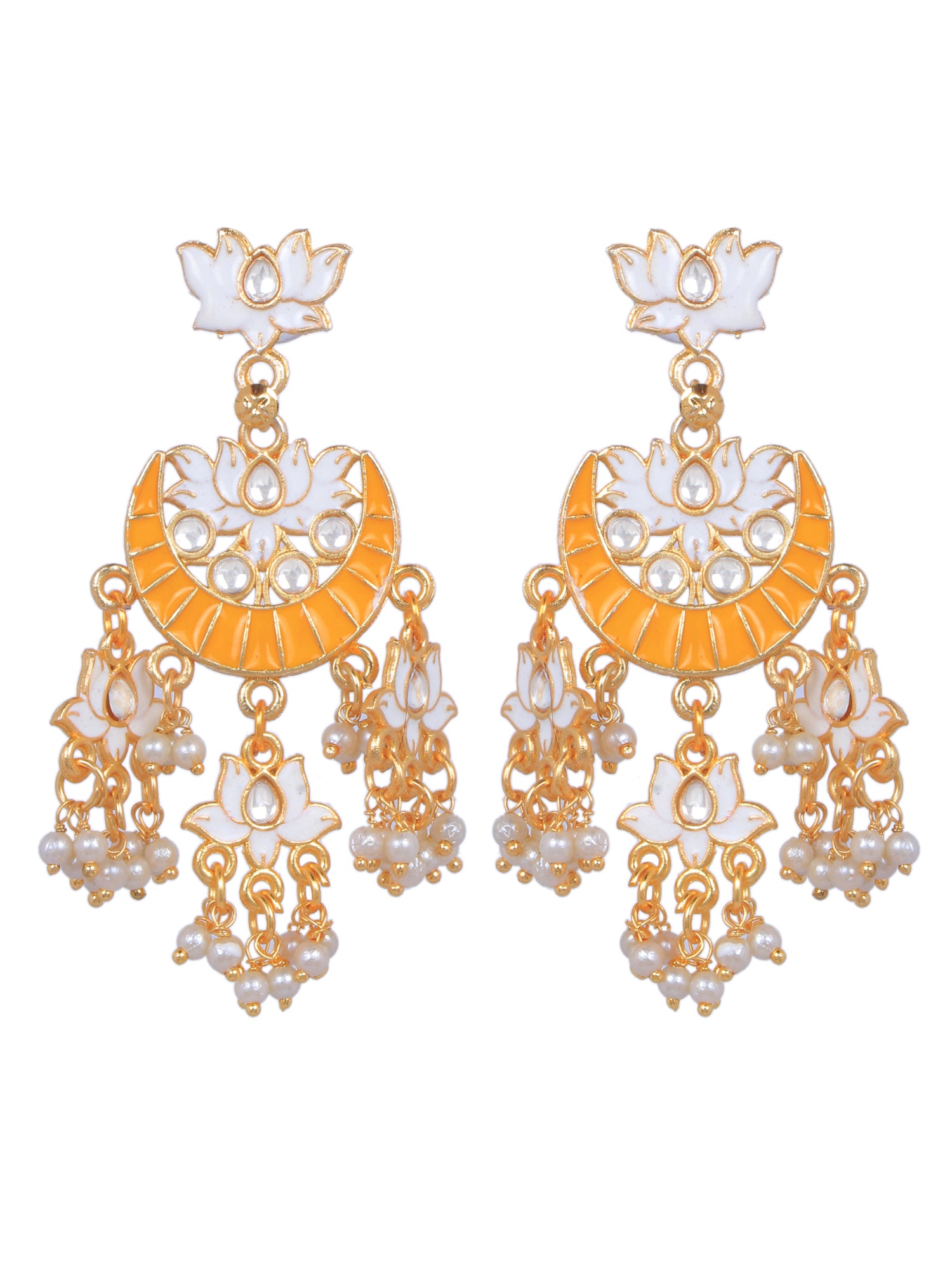 Ingeniously Unique & Beautiful Gold Plated Earrings