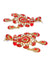 Indian Designer  Floral Kundan Polki Red Enamelled Dangler Earrings RAE1086