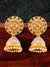 Traditional Gold-Plated Royal Rajasthani Meenakari Grey Kundan Earrings RAE1107