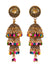 Traditional Gold-Plated Multicolor Jhumka In Multilayer Earrings RAE1176