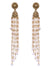Gold-Plated Stunning Designer Long White color  Pearl Jhumka RAE1182