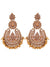 Traditional Gold-Plated Floral Kundan Maang Tika & Earring Set RAE1198