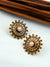 Gold Plated Round Drop Earrings RAE1206