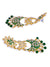 New Collection Of Chandbali Long Dangler Earring in Green  RAE1226