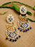 New Collection Of Chandbali Long Dangler Earring in Navy Blue  RAE1228