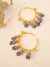 Ruhi Pearls Hoops- Traditional Gold-Plated Hoops Pearl Drops Earrings for Women
