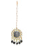 Crunchy Fashion Gold-Plated Grey Kundan & Pearl Errings Tika RAE2150