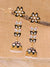 Gold-plated Meenakari Long Jhumki Sky  Blue Earrings RAE1330
