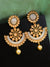 Gold-Plated Floral Stone Work Earrings RAE1373