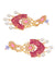 Gold-plated Crystal Studded Dangler Earrings for Women