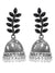 Unique Fashionable Leaf Design Silver Oxidised Earrings for Women