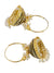 Traditional Oxidised Gold Black Hoop Jhumka Earring RAE1458