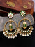 Gold-plated meenakari Lamp style Green Dangler Earrings RAE1468
