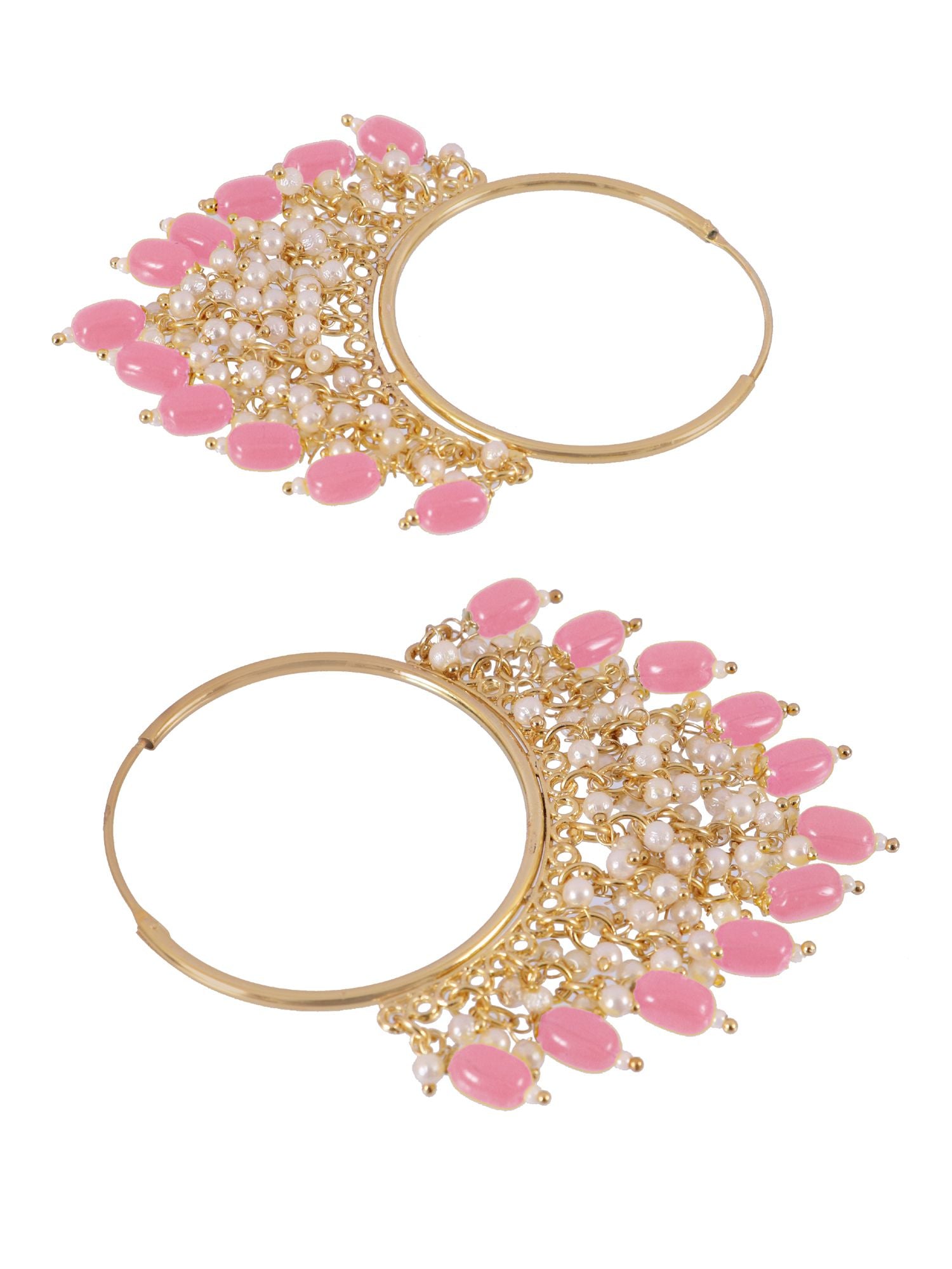 Beautiful 'Meenakari' Hoop Earrings for Stylish Women & Girls