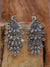 Oxidized German Silver Traditional Peacock Dangler Design Earrings RAE1483