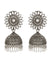 Traditional Silver-plated Sunflower Tops Party Wear Jhumki Earrings for Women