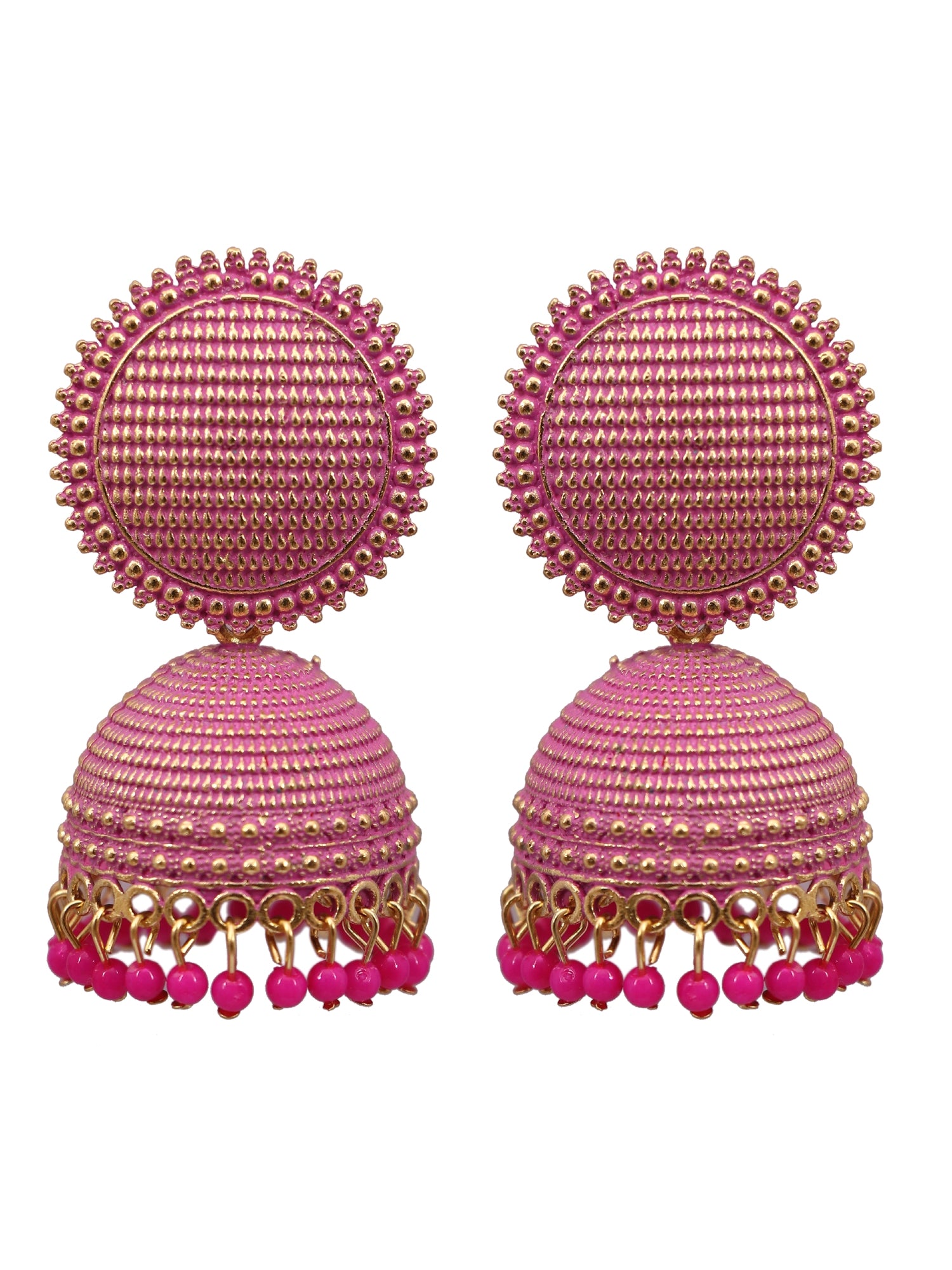 Antique Gold Plated Stylish Wedding Wear Jhumki Earrings for WOmen