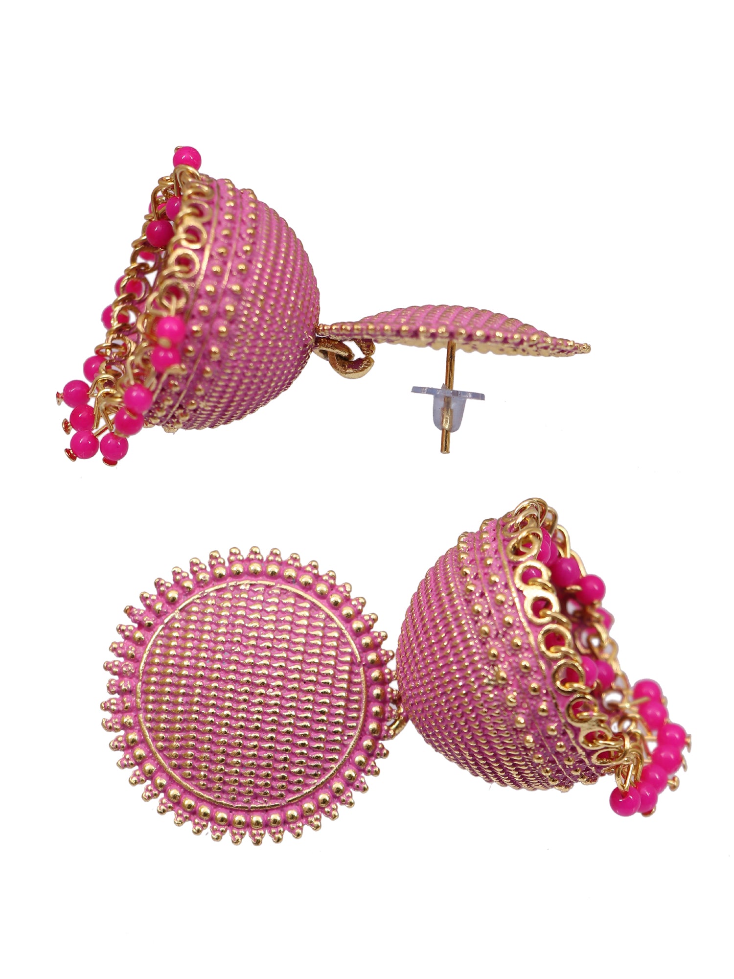 Antique Gold Plated Stylish Wedding Wear Jhumki Earrings for WOmen