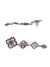 Floral Ear Chain Style Silver Filigree Dangler Earrings RAE1655