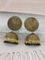 Nia Jhumka- Gold-Plated Engraved Meenakari Jhumki Earring for Women