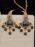 Crunchy Fashion Natural Stones Studded Antique Gold Indian Dangle Earrings