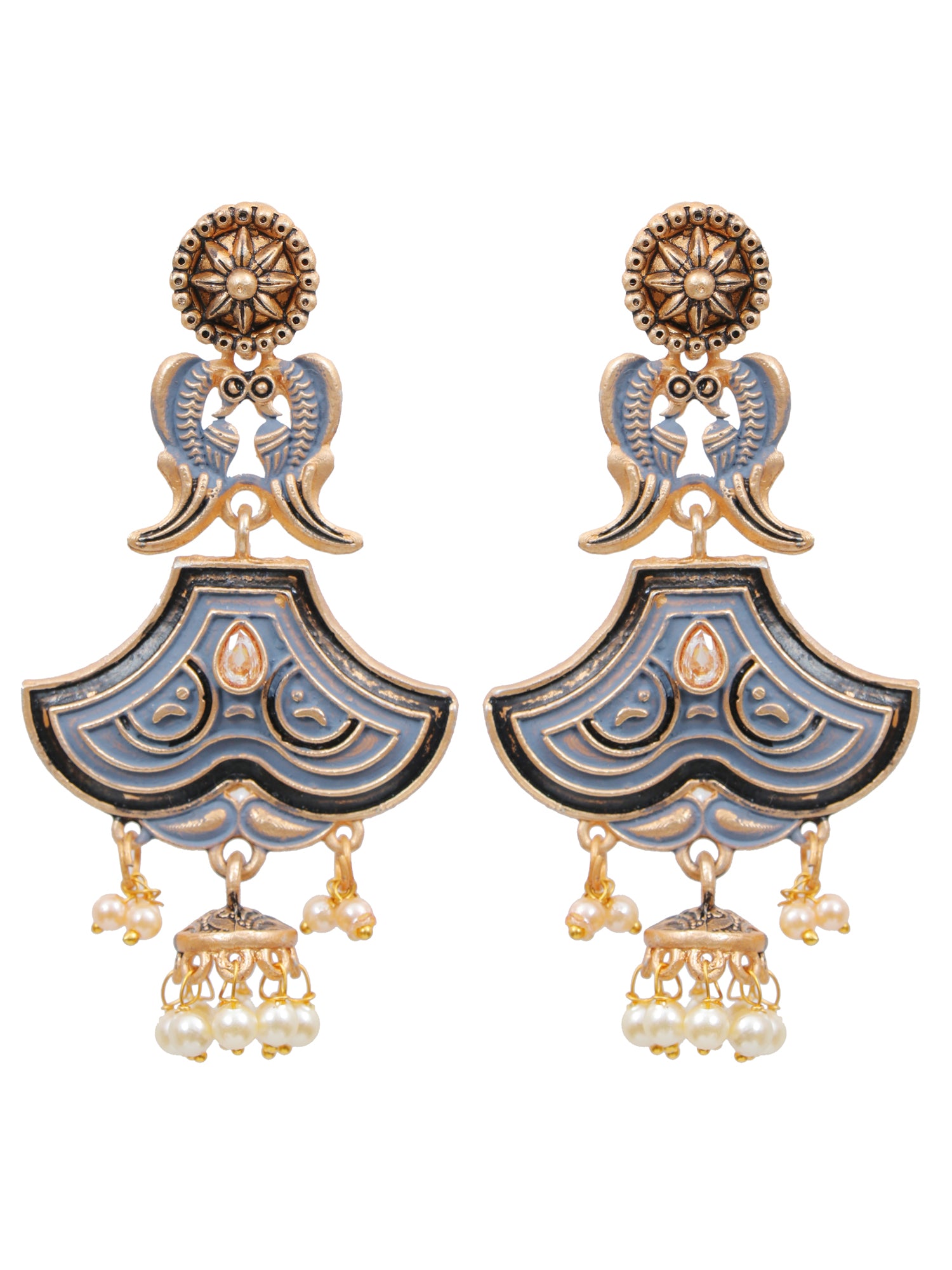 Gold-Plated Drop & Dangler Earrings for Trendy Girls and Women