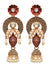 Crunchy Fashion Crystal Studded Long Meenakari Earrings