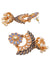 Crunchy Fashion Gold-Tone Leaf Style Minakari Jhumka Earrings