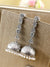 Stylish Oxidised Silver Long Jhumka Earrings for Women