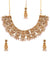 Traditional Blush Pink Floral Gold Plated Necklace Set RAS0183