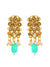 Indian Traditional Floral SeaGreen Kundan Chokar Necklace Set with Earring RAS0220