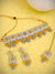 Indian Royal Traditional Gold plated Grey Kundan Necklace Set with Earring & Maang Tika RAS0230