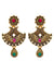 Indian Traditional Adorbs Gold-Plated Delight Pendant Set with Earrings RAS0254