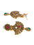 Indian Traditional Adorbs Gold-Plated Delight Pendant Set with Earrings RAS0254