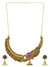 Traditional Gold-Plated Floral Polki Design Necklace Set With Jhumki Earrings RAS0263
